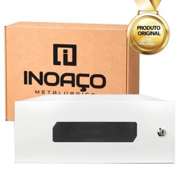 Imagem de Rack Caixa Metálica Horizontal Parede Dvr Com Tampa Acrílico - INOAÇO,