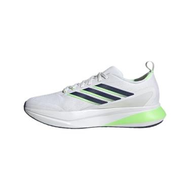 Imagem de adidas Tênis de corrida masculino Jogit, Branco/Azul escuro/Lime Burst, 43
