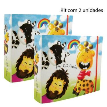 Imagem de Mini Fichário Organizador Estampado - Porta Cd's para colecionador (ki