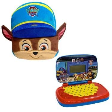 Imagem de Kit Mochila Inf Pelúcia Pc Chase + Laptop Patrulha Canina