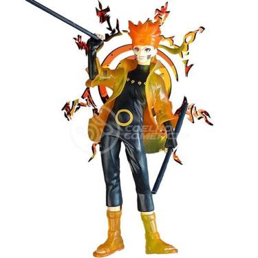 Imagem de Boneco Action Figure Naruto Modo Kurama Sábio 18Cm Ninja