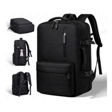 Imagem de Mochila Executiva Mala Escolar Trabalho Antifurto Viagem Notebook Impermeável Expansiva Reforçada-Unissex