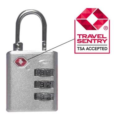 Imagem de Cadeado TSA Para Viagem Com Combinação Cilíndrico Aço Lock 3 - Qualis,