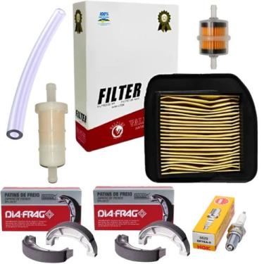 Imagem de Kit Filtros, Vela, Lona Titan 125 00 Á 04 Fan 125 05 Á 08 - Valflex
