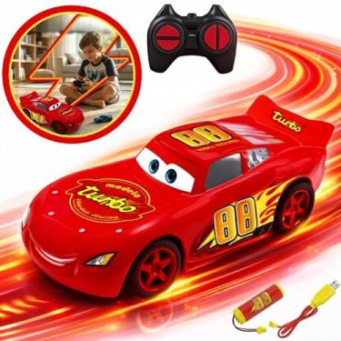 Imagem de Carrinho Controle Remoto Recarregável Infantil Carro Corrida Velocidad