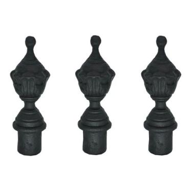 Imagem de Kit 3 Pinhas Ferro Fundido N10 Para Grade Portão Sacada Muro - UNICLÁU