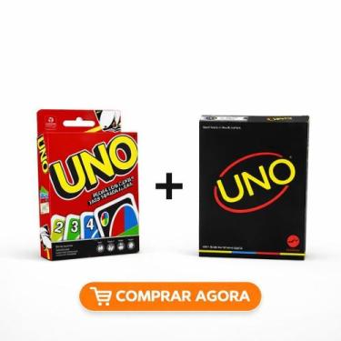 Imagem de Jogo de Cartas UNO & UNO Black  Diversão Garantida para Crianças, Adul
