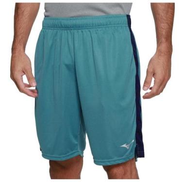 Imagem de Bermuda Mizuno Root Mesh 2 Masculina, G, Azul petróleo