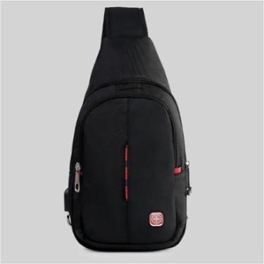 Imagem de Shoulder Bag Crosswave Executiva USB Bolsa Masculina Reforçada 3 Litros-Masculino