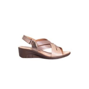 Imagem de Sandália Feminina Opananken Edda Antistress Couro Multicolor-Feminino