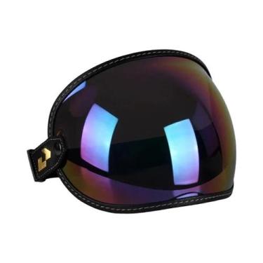 Imagem de Capacete De Motocicleta Vintage Retrô Aberto Uchoose, Compatível Com T