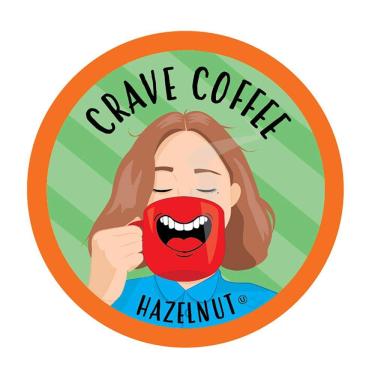 Imagem de Cápsulas de café Keuring Kcup sabor avelã 100 unidades, CRAVE COFFEE, Marrom
