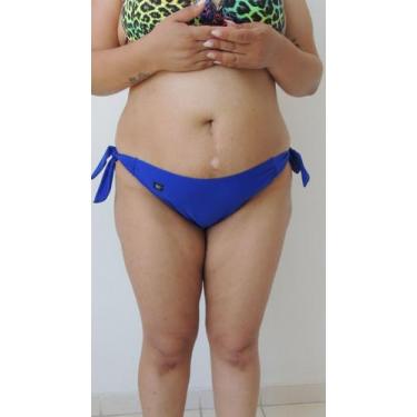 Imagem de Biquíni Calcinha Laço Grosso Grande Plus Size Adulto Mc, GG, Azul cane