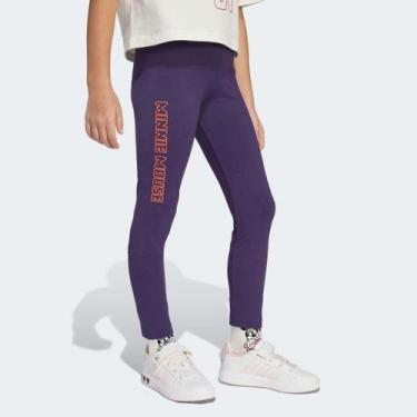 Imagem de Calça Legging Adidas Disney Minnie Infantil Roxa, 3 ANOS