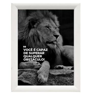 Imagem de Quadro Decora "Você é capaz de superar qualquer obstáculo!" - TraçosAr