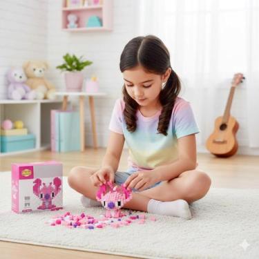Imagem de Brinquedo infantil educativo bloco magico montagem bloquinhos tigre ga