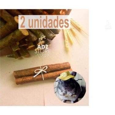 Imagem de 2 Galhos de Amora Natural 15 cm e 1,5 - 2,5 cm diâmetro para Aves e Ro
