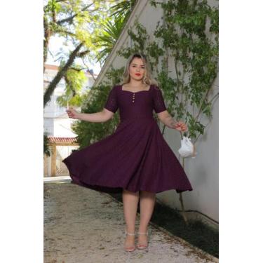 Imagem de Vestido Feminino Godê Moda Evangélica Festa Casamento - LIMA FASHION, 