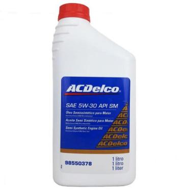 Imagem de Óleo Lubrificante do Motor ACDelco SAE 5W30 API SN Semissintético 1L