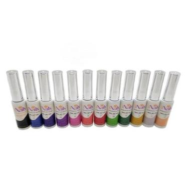 Imagem de Esmaltes Nails Art Gel 12ml (c/Anvisa) Cores Variadas - King Nails, 12