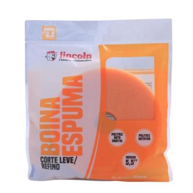 Imagem de Boina espuma corte leve refino laranja 5,5'' polegadas lincoln