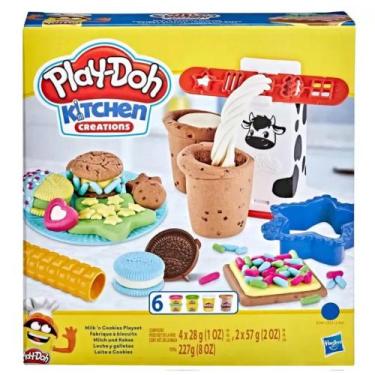 Imagem de Massinha Play-Doh Kitchen Creations Leite e Biscoitos Hasbro - 6305099