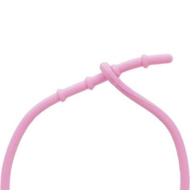 Imagem de Babador Silicone Pega Migalha Rosa Tigre Buba Ajustável