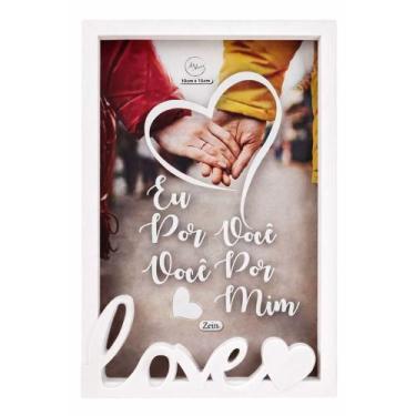 Imagem de Porta Retrato Love 10x15 - Vert. Branco - ZU1269 - Art House