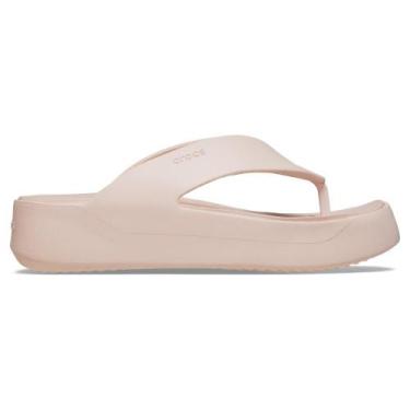 Imagem de Sandália Crocs Getaway Plataform Flip QUARTZ, 37, Quartz