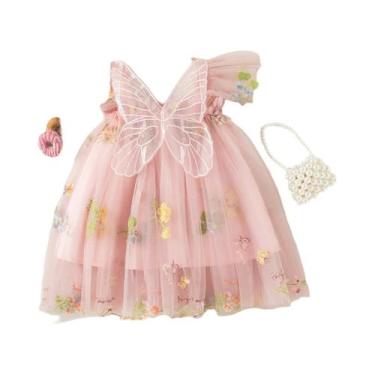 Imagem de Vestido De Princesa Em Chiffon Com Bordado Floral Para Meninas, Roupa 