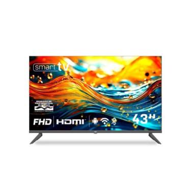 Imagem de Smart TV HQ 43 Polegadas Full HD LED com Wi-Fi, Bluetooth, HDMI, USB e