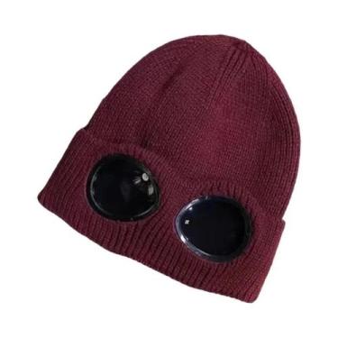Imagem de Gorro De Lã Tricotado Unissex, À Prova De Vento, Quente, Elástico, Pro