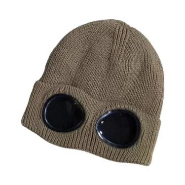 Imagem de Gorro De Lã Tricotado Unissex, À Prova De Vento, Quente, Elástico, Pro