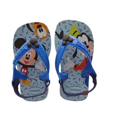 Imagem de Chinelo Havaianas Infantil Bebê Baby Disney Classic, Azul, 17/18