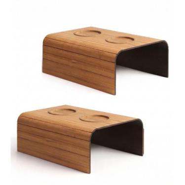 Imagem de Porta Sofá Apoio de copos flexível para sofá - Mamelli Store, Caramelo