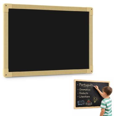 Imagem de Quadro Negro Lousa para Giz Yeet Quadro Negro 40x60CM MDF 1 Unidade Preto