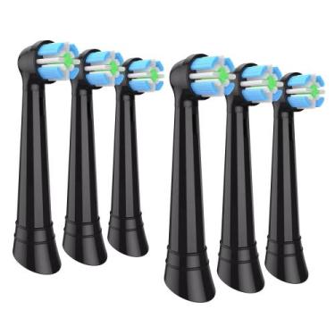 Imagem de Cabeças de Escova DOLATIKOO Série IO 6 Unidades Preto