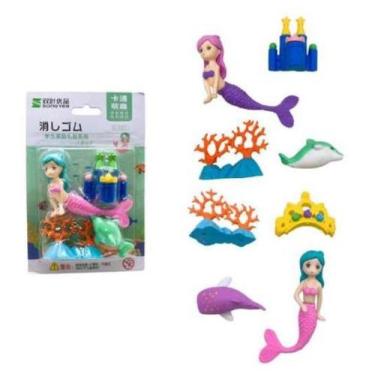 Imagem de Kit C/ 4 Borracha Escolar Praia Kit C/4 Max0044 - Primax