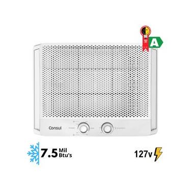 Imagem de Ar-Condicionado de Janela Consul 7.500 BTUs com Gás R32 e Fácil Limpeza CCB07GB - 127V 127v