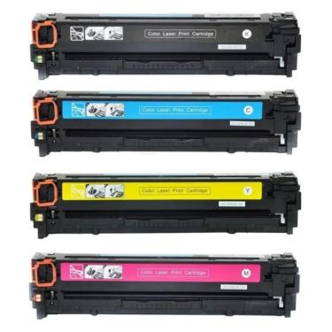 Imagem de Kit 4 Toner Compatível Cb540 Cb541 Cb542 Cb543 125a