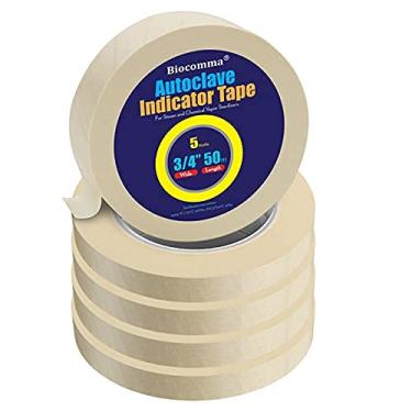 Imagem de 5 rolos de fita autoclave para esterilização (1,9 cm de largura) 50 m da Biocomma