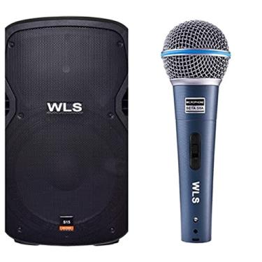Imagem de Caixa Acústica WLS S15 Ativa com Bluetooth + Microfone M58A