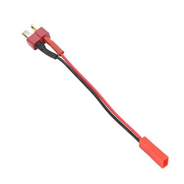 Imagem de Conector de plugue T, fio de silicone supermacio resistente à corrosão de alta tenacidade macho T plugue para adaptador JST macho para modelo de aeronave RC