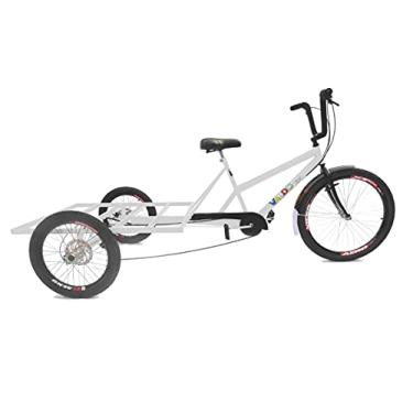 Imagem de Triciclo de Carga Traseira Big - 7 Velocidades - 6 Opções De Cores (Branco)
