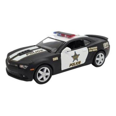 Imagem de Miniatura Chevrolet Camaro 2014 Police Metal 1:38 - Kinsmart