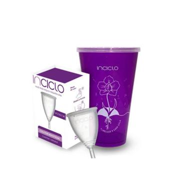 Imagem de Coletor Menstrual Modelo A + Copo Esterilizador Inciclo Kit Certificado pela Anvisa