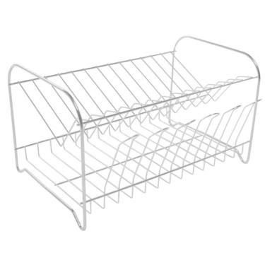 Imagem de Escorredor de Pratos Simples 2 Andares 13 Pratos e 6 Copos