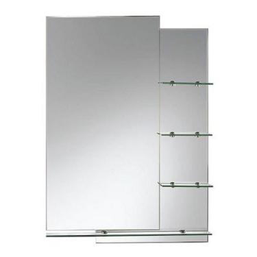 Imagem de Espelho com 4 Prateleiras de vidro 70X50 