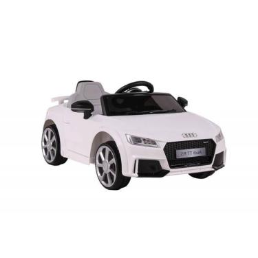 Imagem de Carro Elétrico Infantil Audi Tt Rs Branco Com Controle Remoto Bel Fix Importação
