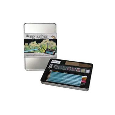 Imagem de Royal Medium Tin Watercolor Pencil Art Set - 3 Pack